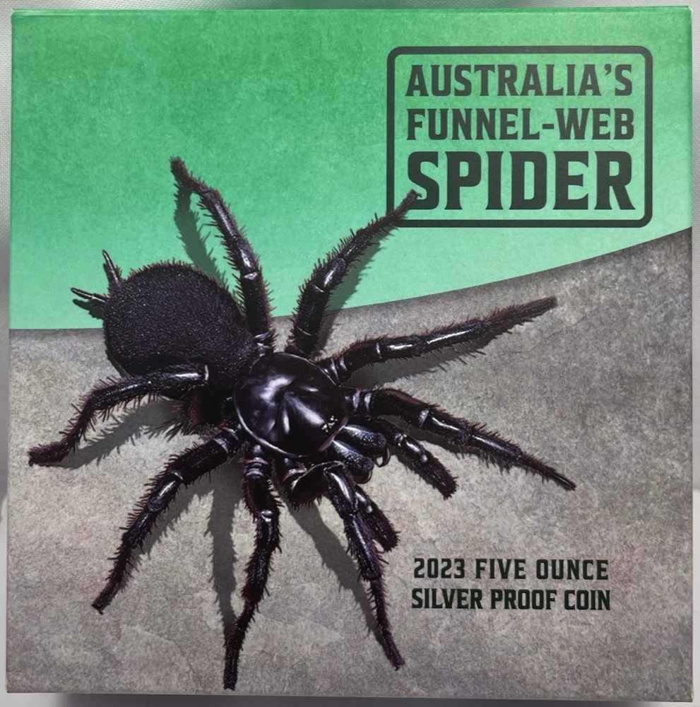 Niue 2023 5oz Silver Proof Coin- Sydney Funnel-Web Spider product image