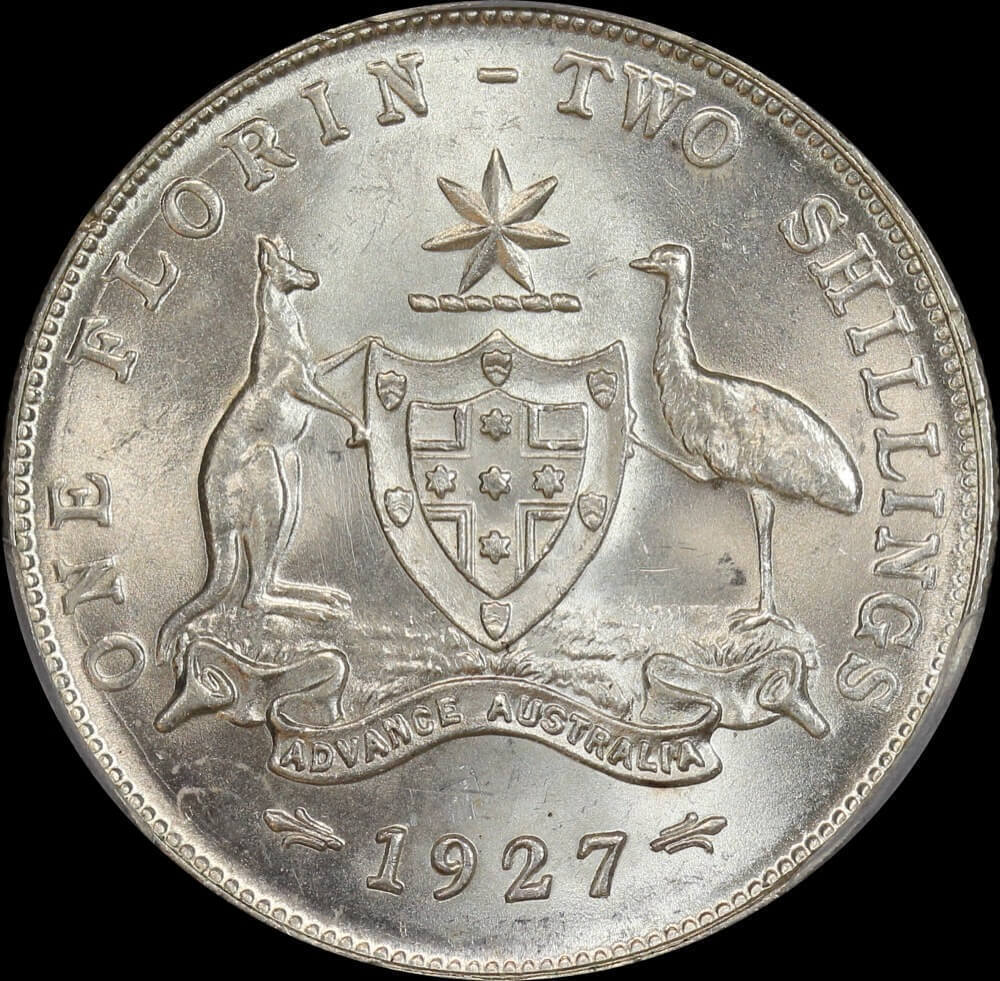 1927 Florin Unc (PCGS MS62) product image