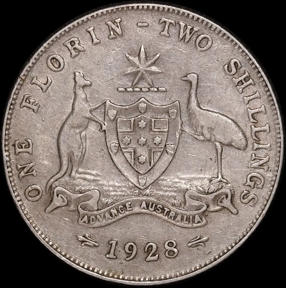 1928 Florin good VF product image
