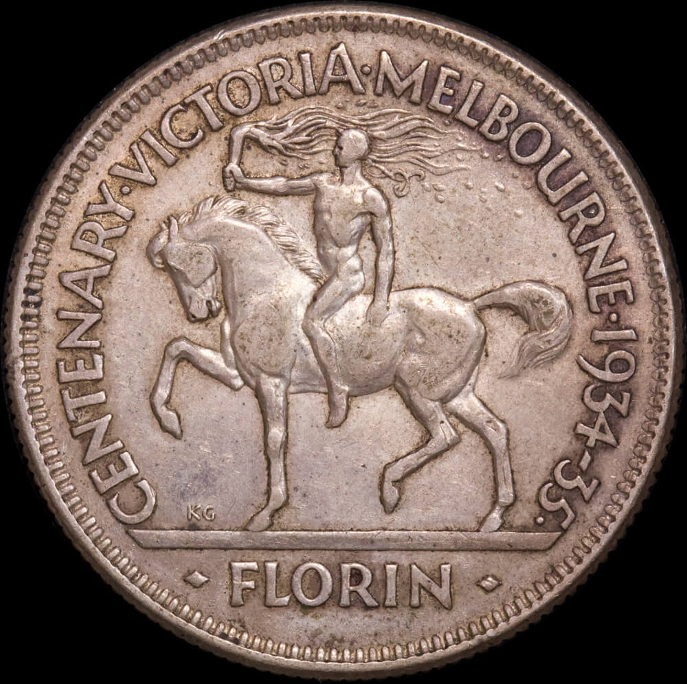 1934/5 Florin Melbourne Centenary about EF product image