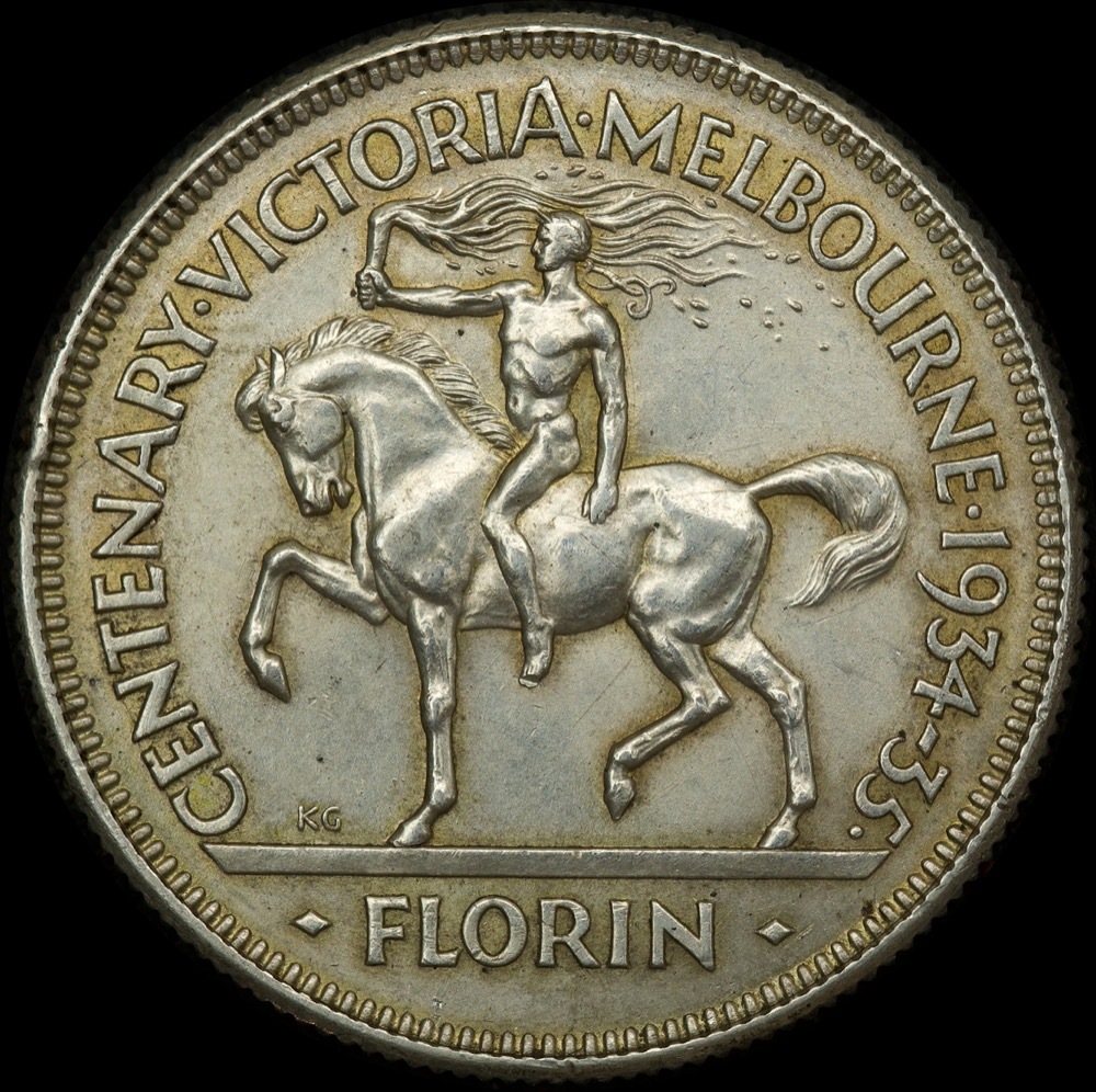 1934/5 Florin Melbourne Centenary about EF product image