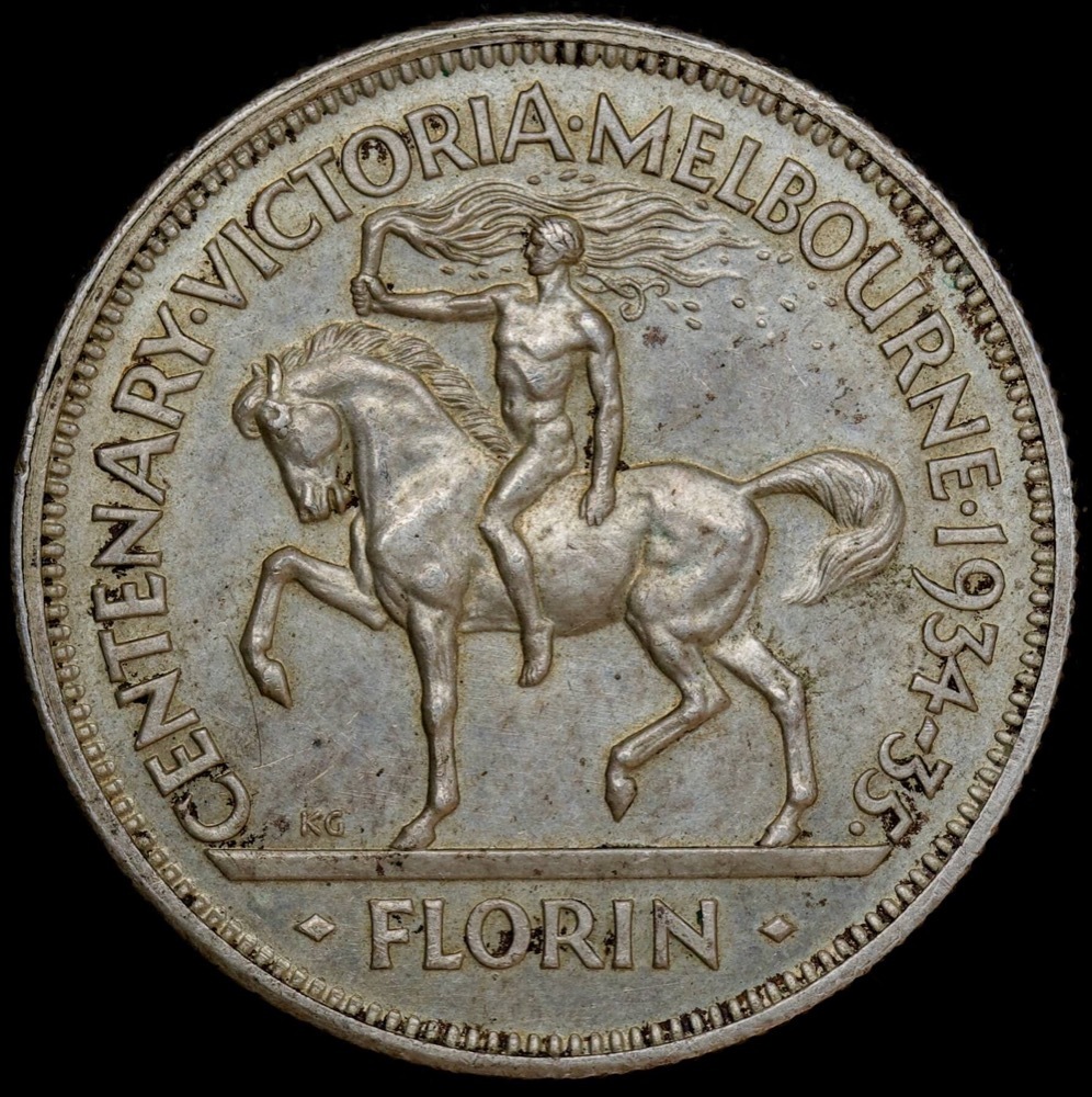 1934/5 Florin Melbourne Centenary Extremely Fine product image