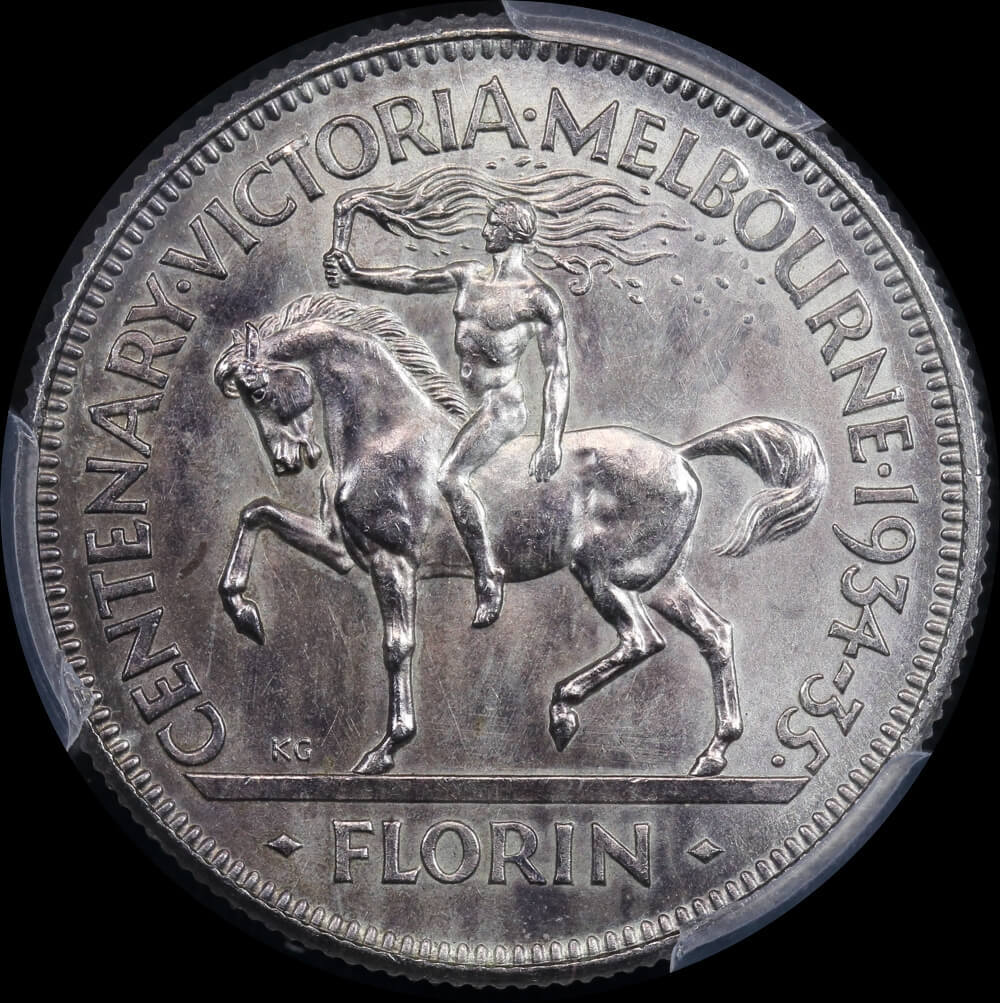1934/5 Florin Melbourne Centenary Uncirculated product image