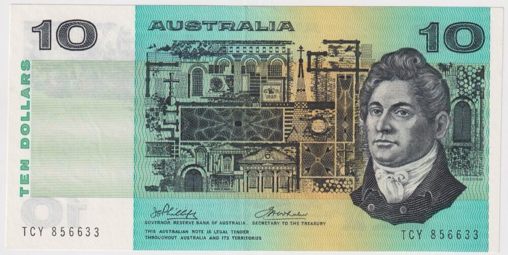 1974 $10 Note Australia Phillips/Wheeler R305 Uncirculated product image