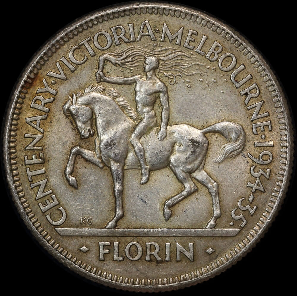 1934/5 Florin Melbourne Centenary Very Fine product image