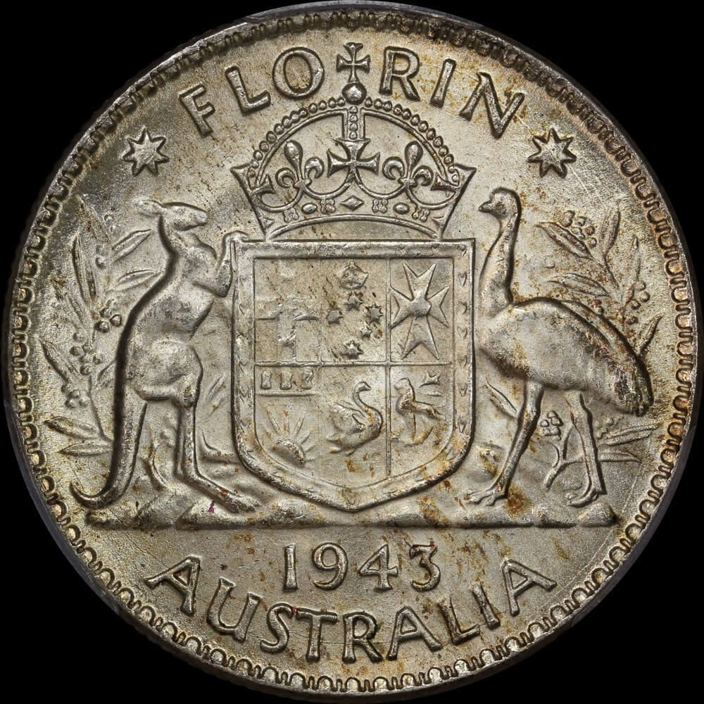 1943 Florin Choice Unc (PCGS MS64) product image
