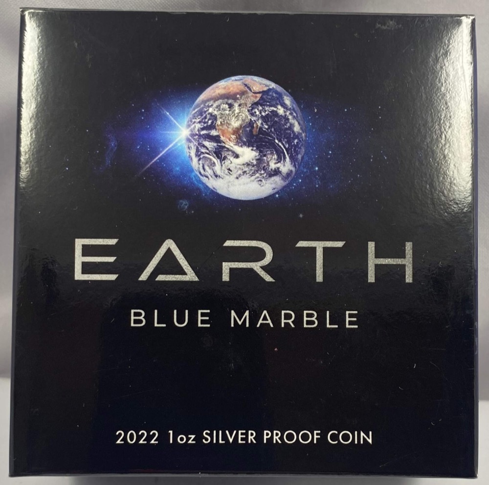 Niue 2022 1oz Silver Proof Coin Earth - Blue Marble product image
