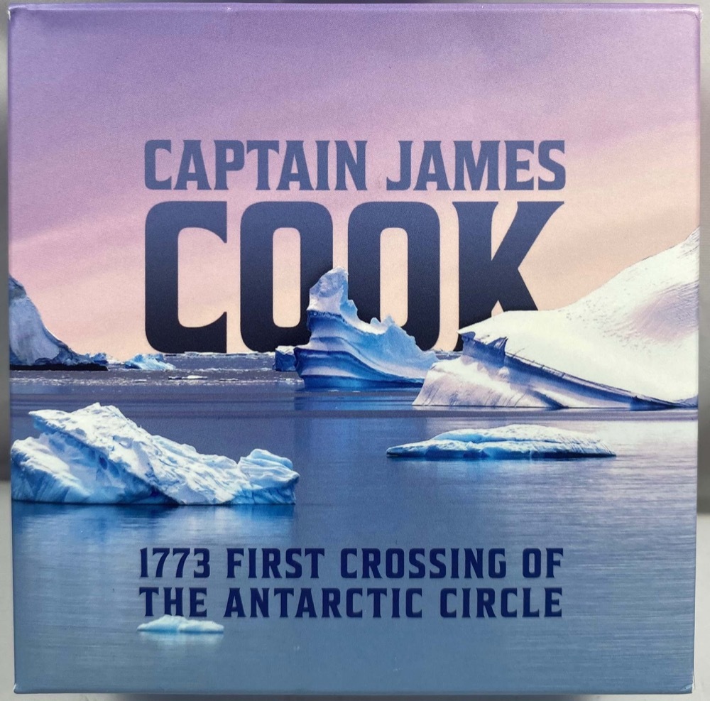 Niue 2023 1oz Silver Proof Coin - Captain Cook Crosses The Antarctic Circle product image