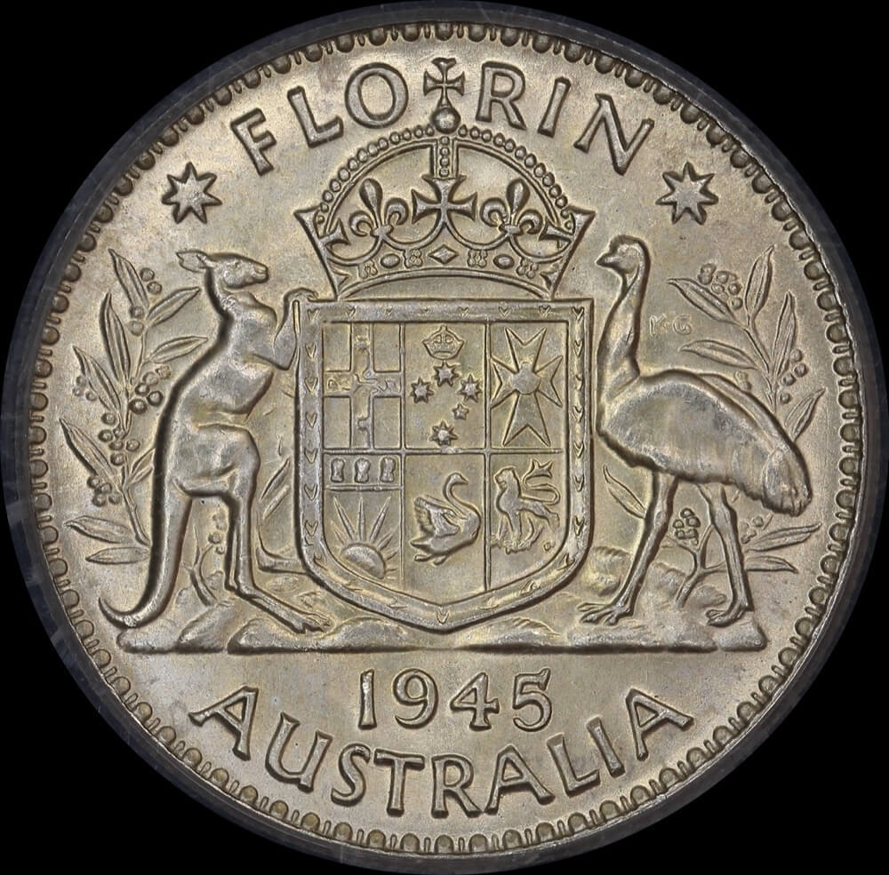 1945 Florin Unc (PCGS MS62) product image