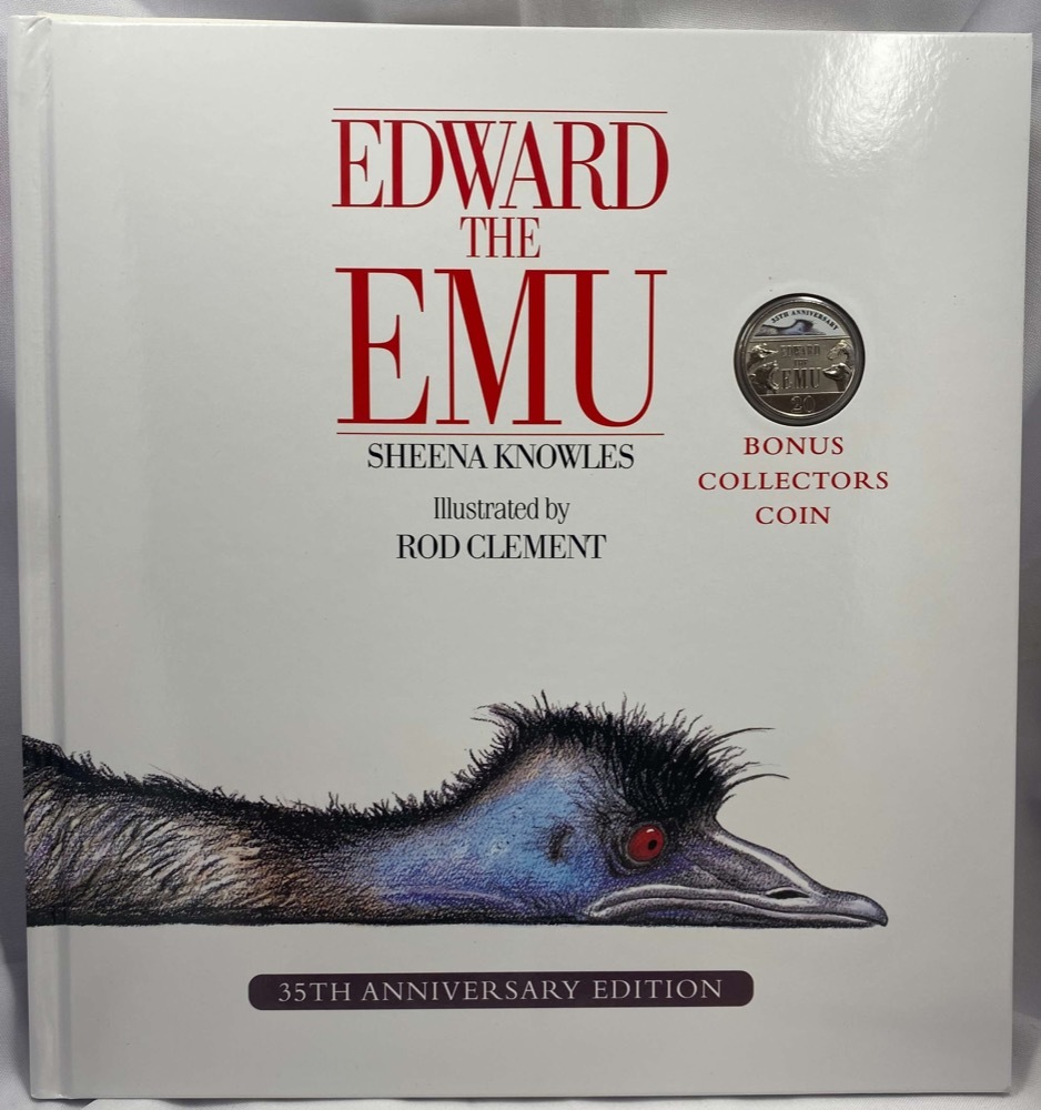 2023 20 Cent Coloured Uncirculated Coin in Children's Book - Edward the Emu product image