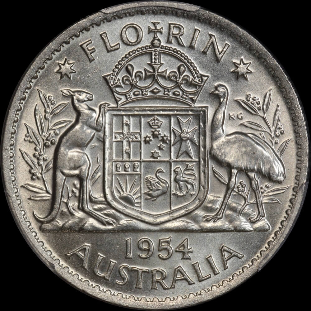 1954 Florin Unc (PCGS MS62) product image