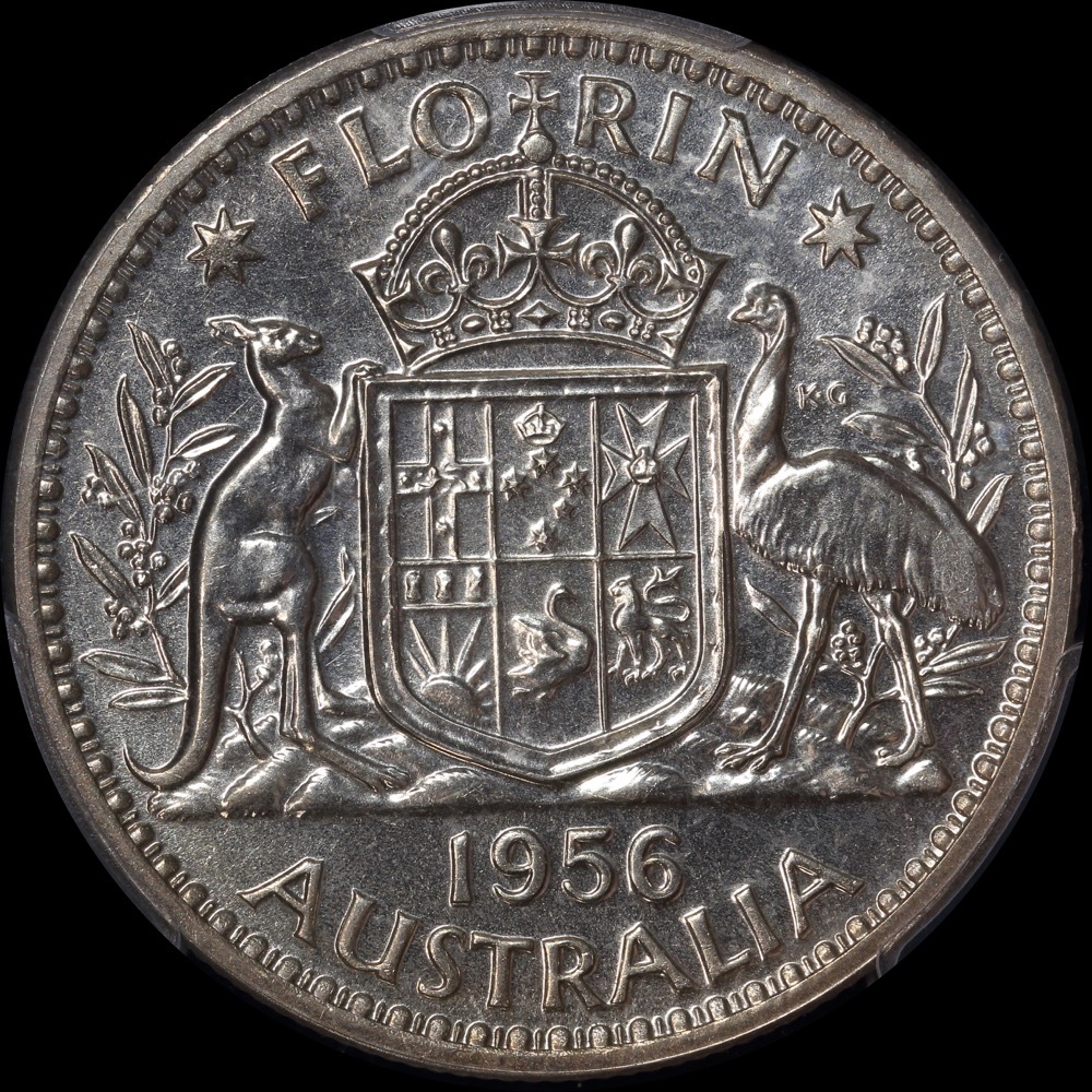 1956 Melbourne Proof Florin PCGS PR66 product image