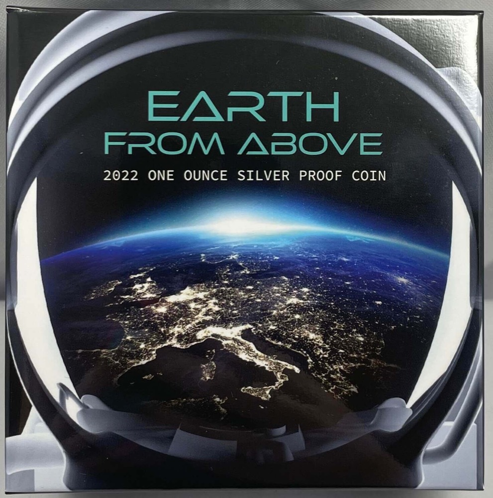 Niue 2022 1oz Silver Proof Coin - Earth From Above product image