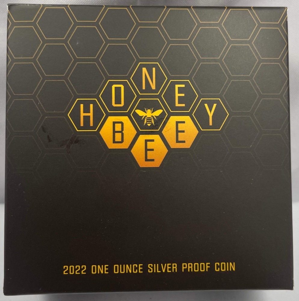 Niue 2022 1oz Silver Proof Coin - Honey Bee (Damaged Packaging) product image