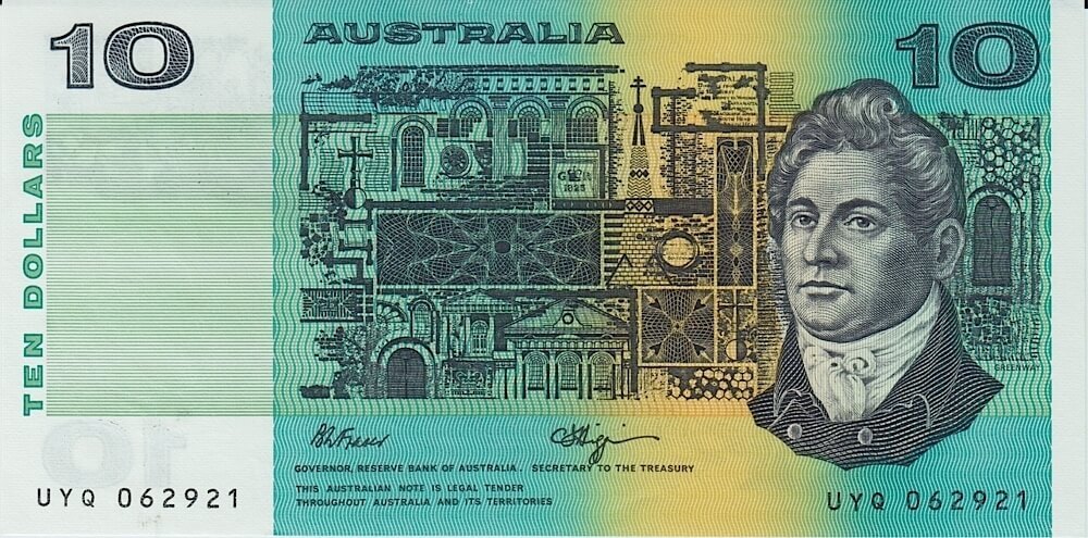 1990 $10 Note Fraser/Higgins R312 Uncirculated product image