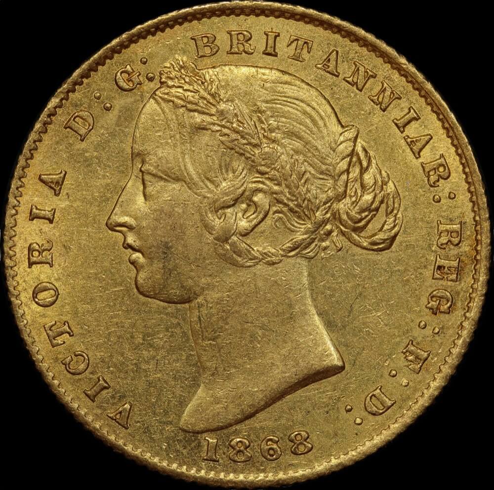 1868 Sydney Mint Type II Sovereign about Unc product image