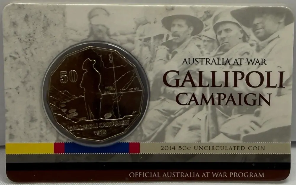 2014 50 Cent Uncirculated Coin Australia At War - Gallipoli Campaign product image