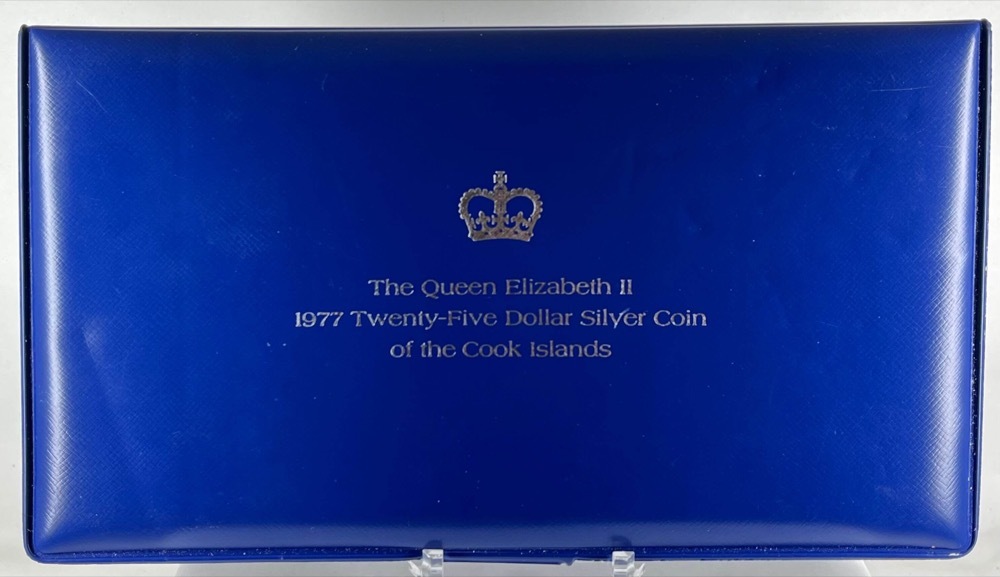 Cook Islands 1977 Twenty Five Dollars KM#18 QEII Silver Jubilee product image