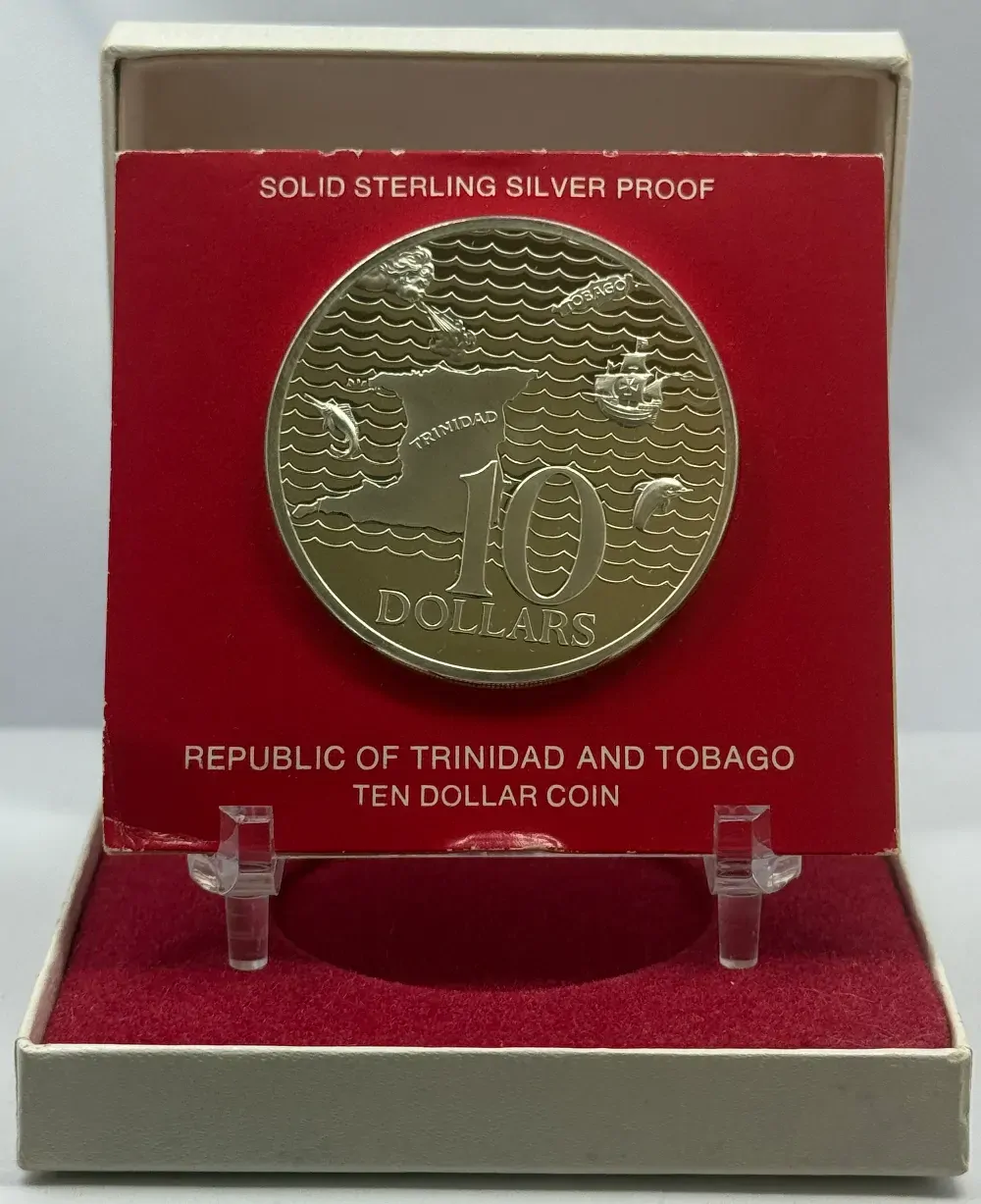 Trinidad And Tobago 1976 Proof Ten Dollars product image