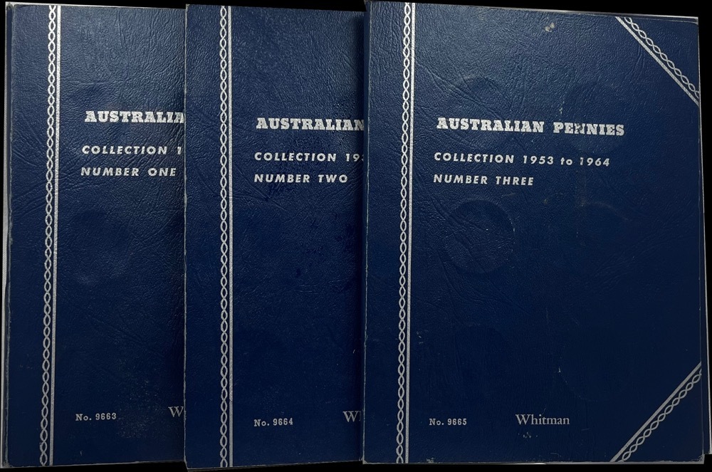 Complete Set of Australian Pennies (1911 - 1964) 75 coins, inc 1925 and 1946 ex 1930 product image