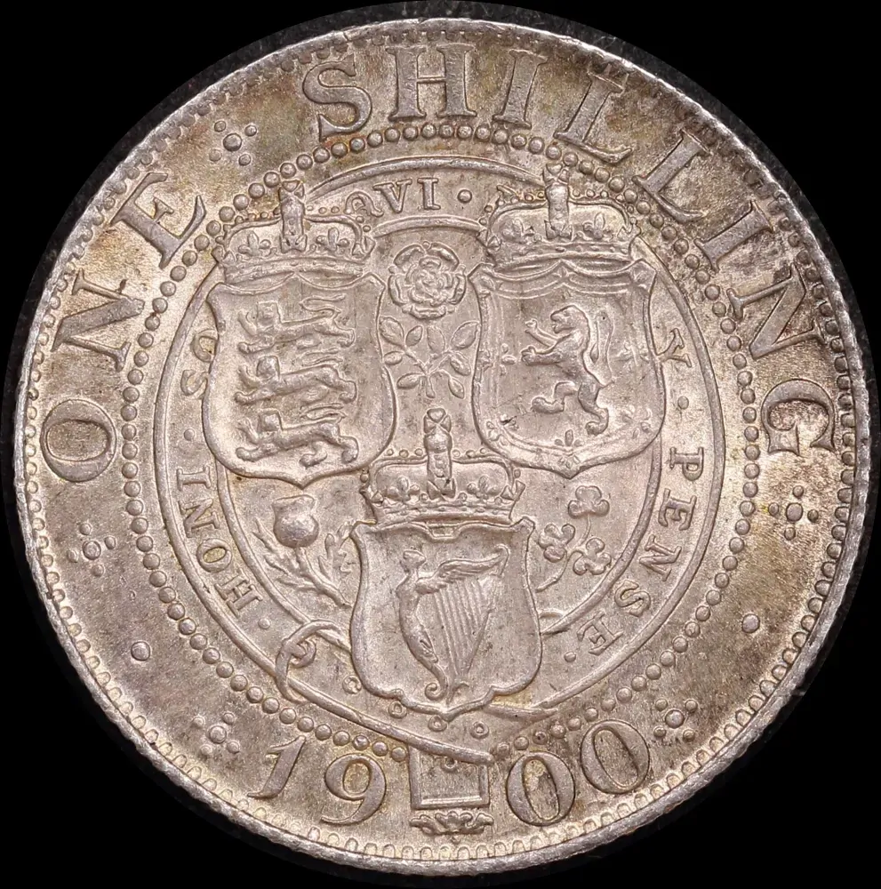 1900 Silver Shilling Victoria S#3940a about Unc product image
