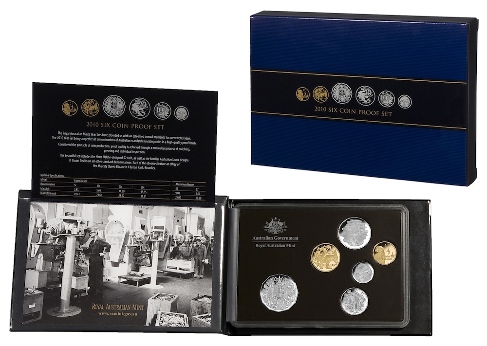 Australia 2010 Proof Coin Set Circulating Coin Designs product image