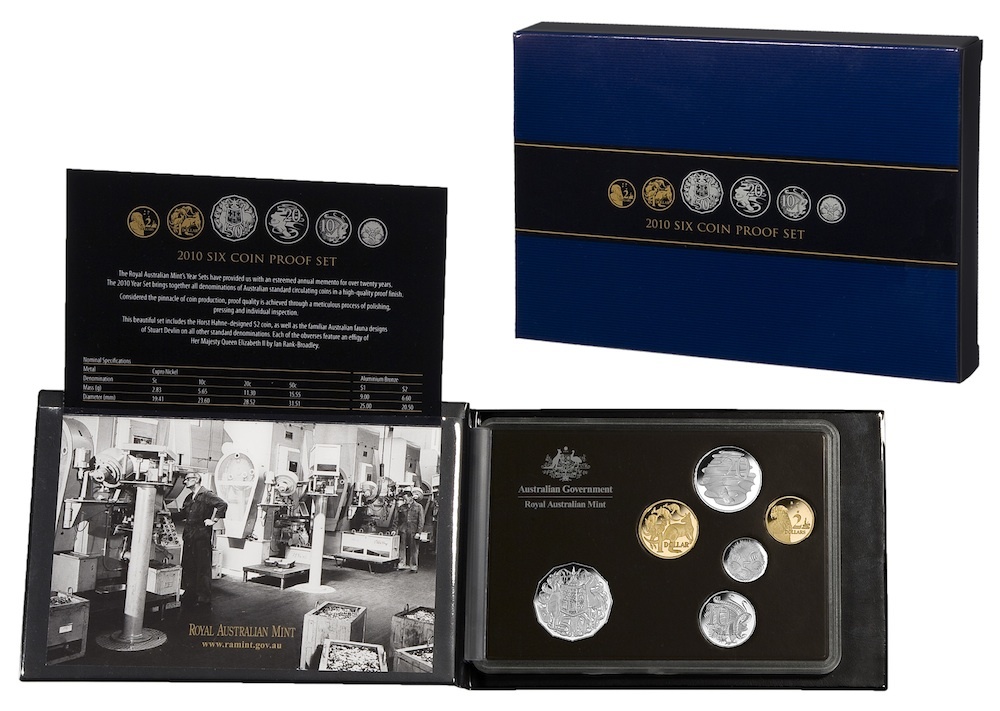 Australia 2010 Proof Coin Set Circulating Coin Designs product image