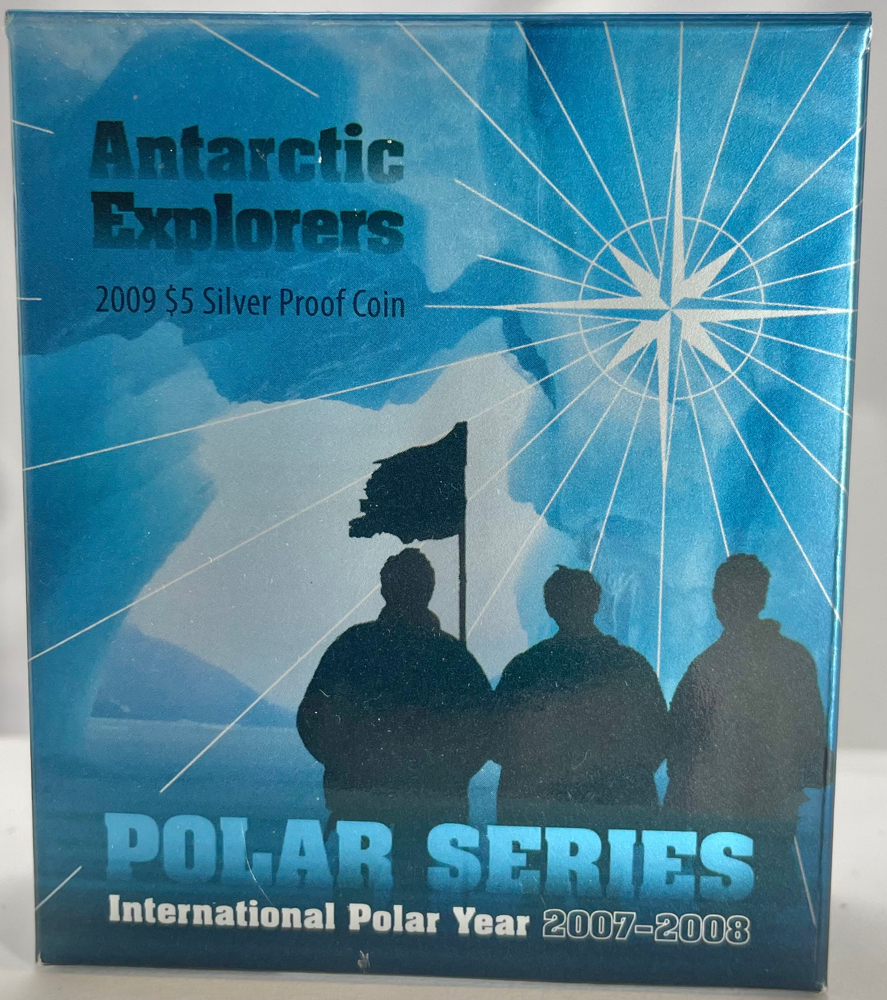 2009 Five Dollar Silver Proof Antarctic Explorers product image