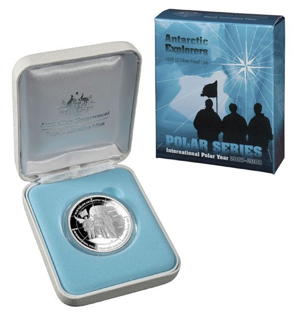 2009 Five Dollar Silver Proof Antarctic Explorers product image