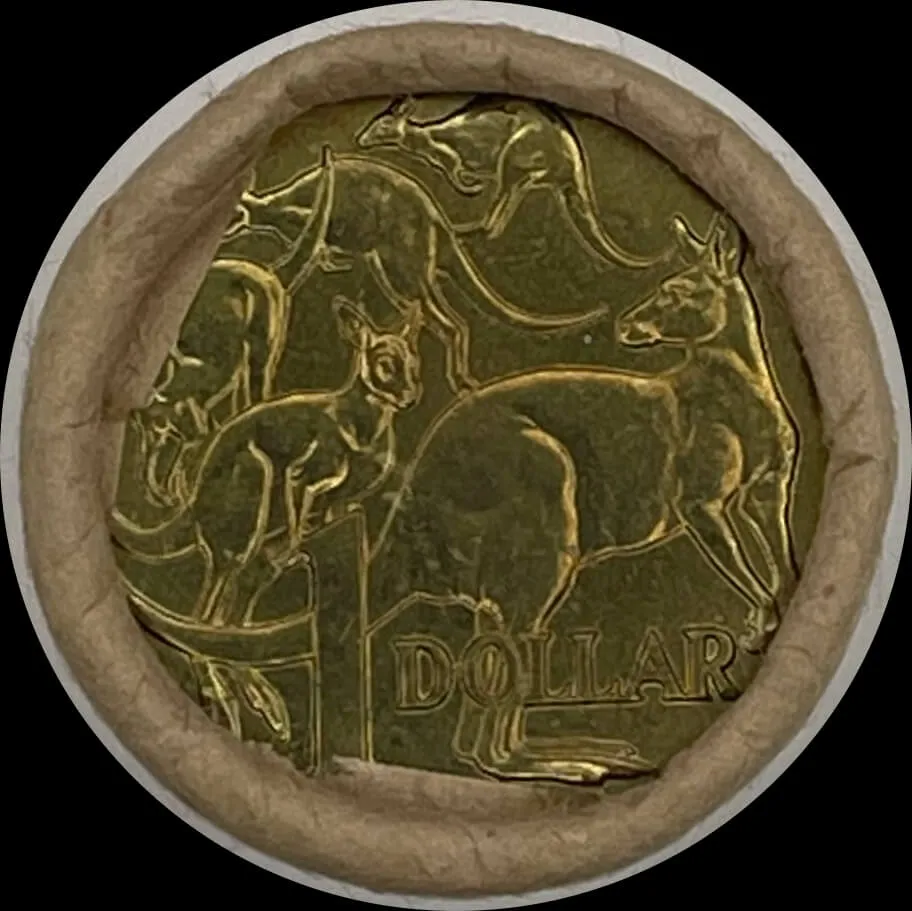 1984 One Dollar Coin Mint Roll Mob of Roos Heads/Tails product image