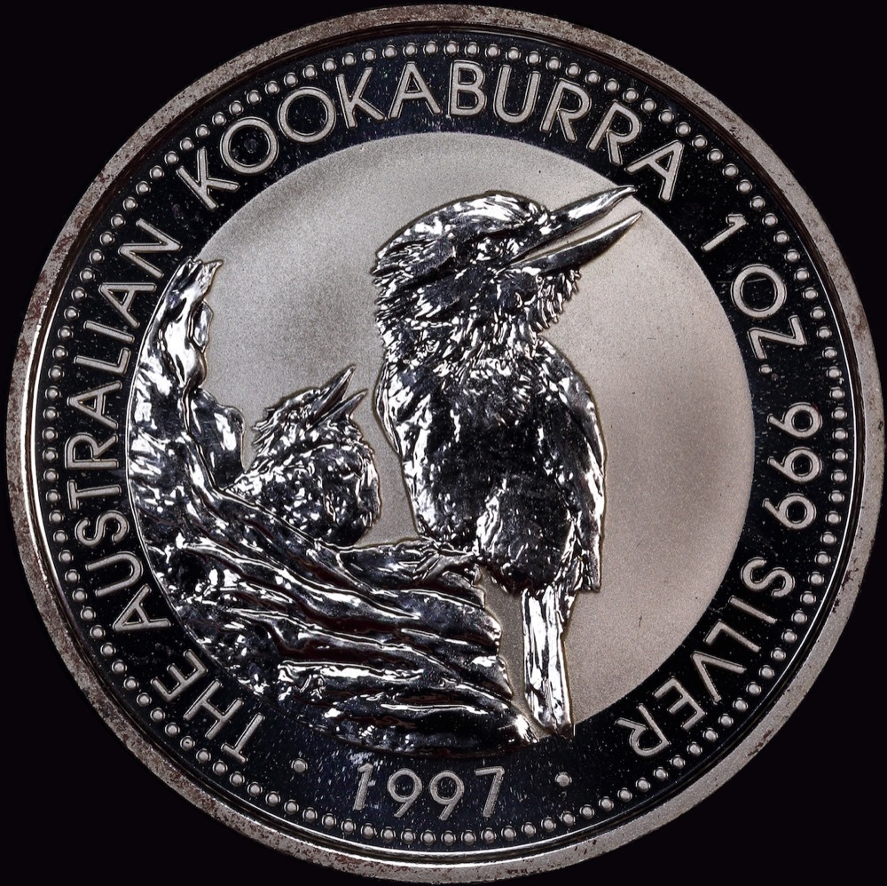 1997 Silver One Ounce Unc Kookaburra Coin product image
