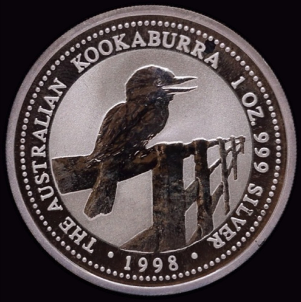 1998 Silver One Ounce Unc Coin - Kookaburra product image