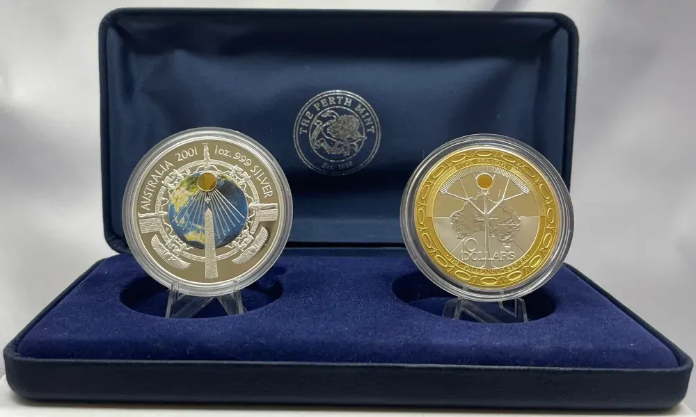 2001 Silver Two Coin Set (1oz Proof; $10 Proof) Millennium product image