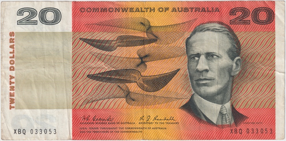 1968 $20 Note Coombs/Randall R402 Good Fine product image