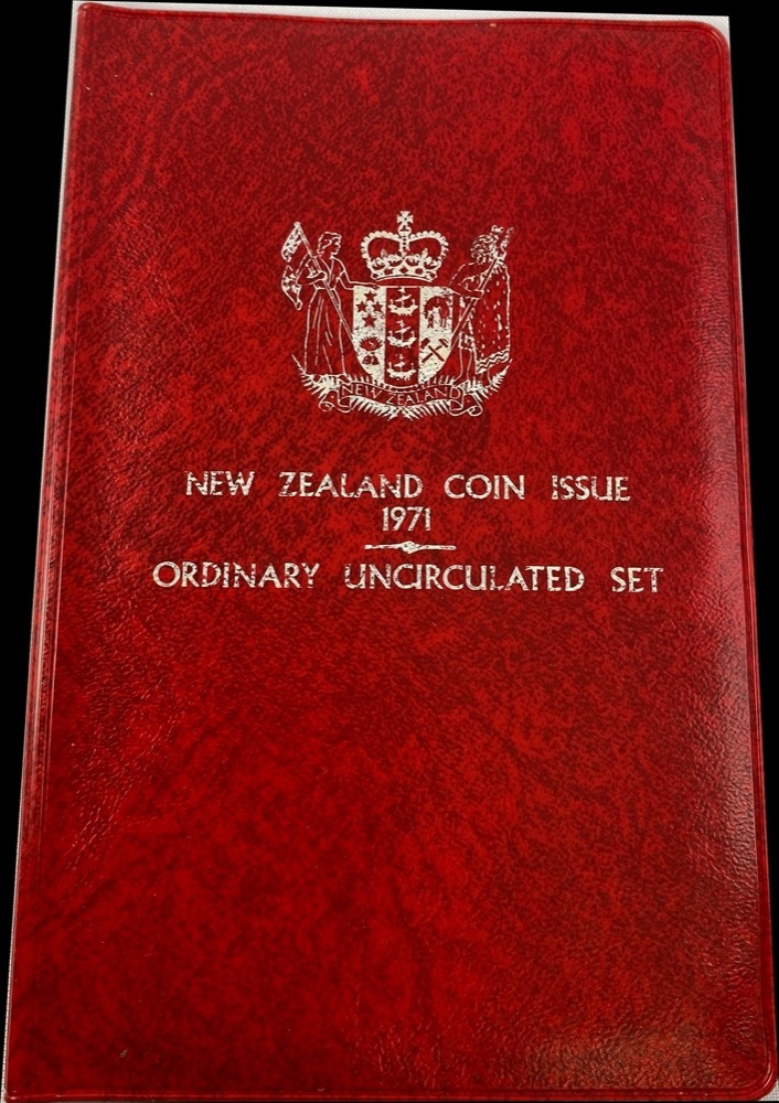 New Zealand 1971 Uncirculated Coin Set product image