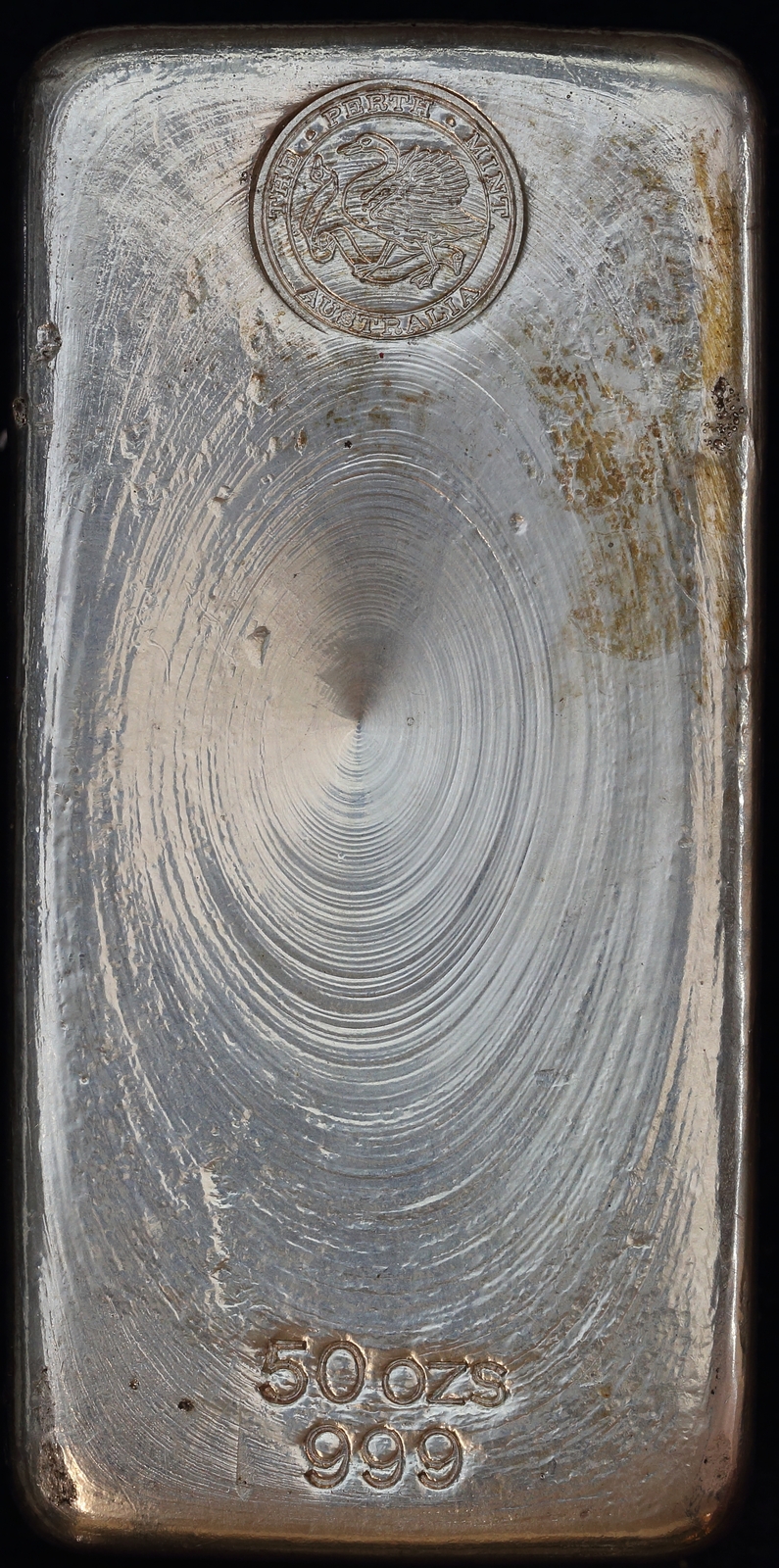 Perth Mint Silver 50ozt Cast Ingot 99.9% Pure product image