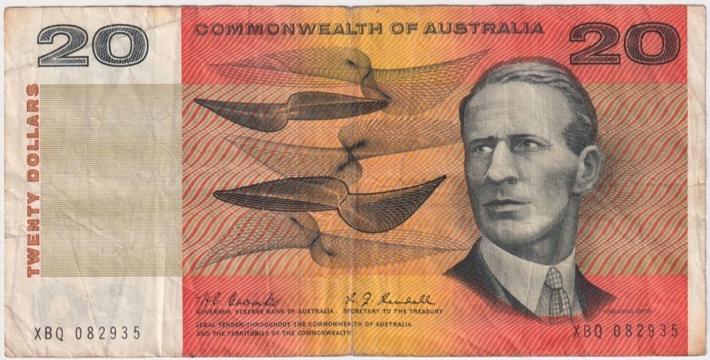 1968 $20 Note Coombs/Randall R402 Very Good product image