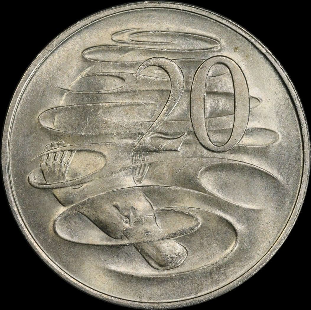 1966 Twenty Cent Wavy Baseline Choice Unc (PCGS MS64) product image
