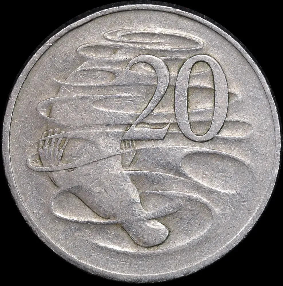 1966 Twenty Cent Wavy Baseline good Fine product image