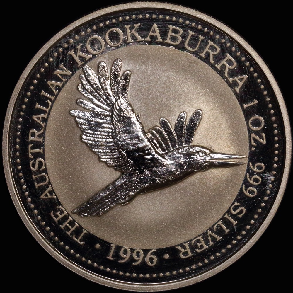 1996 Silver One Ounce Unc Kookaburra Coin product image