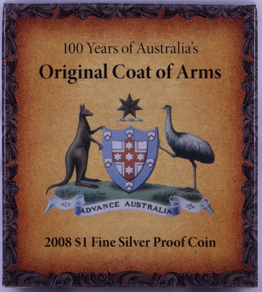 2008 One Dollar Silver Proof Coin Coat of Arms product image