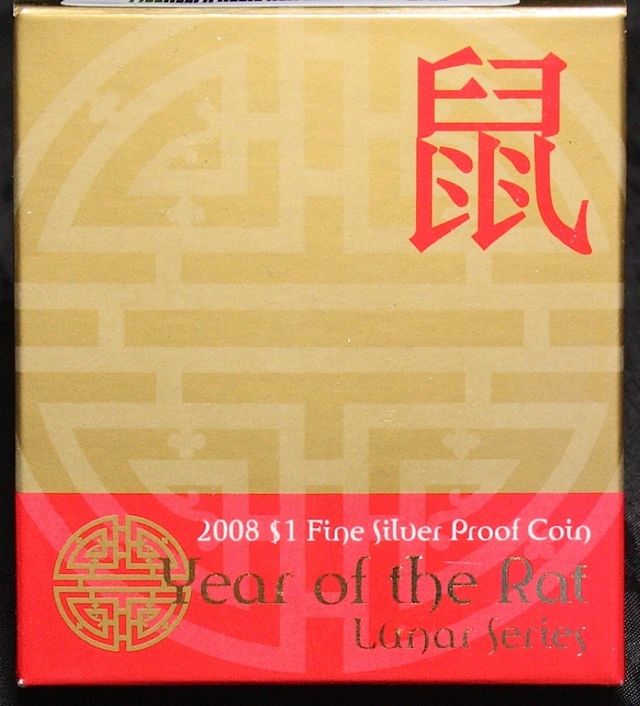 2008 One Dollar Silver Proof Year of the Rat product image