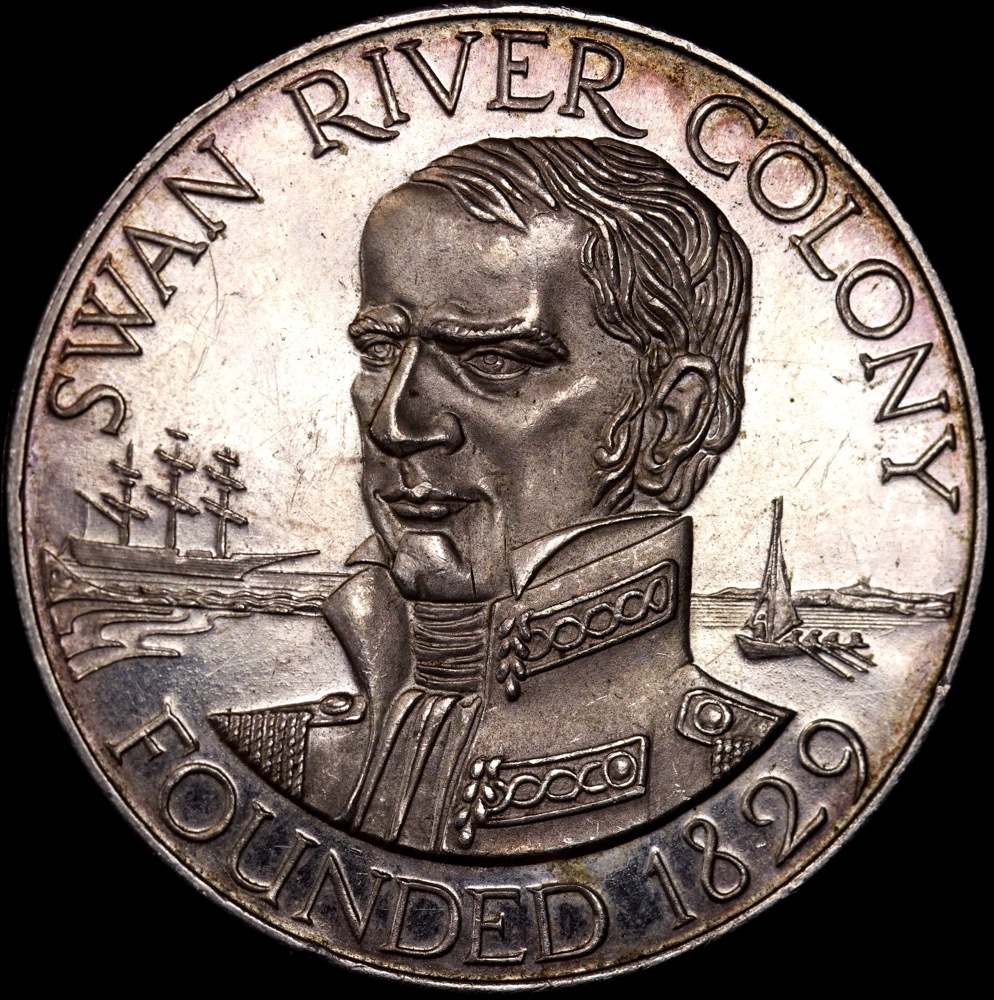 Perth Mint 1979 Silver Medallion 150th Anniversary Settlement product image