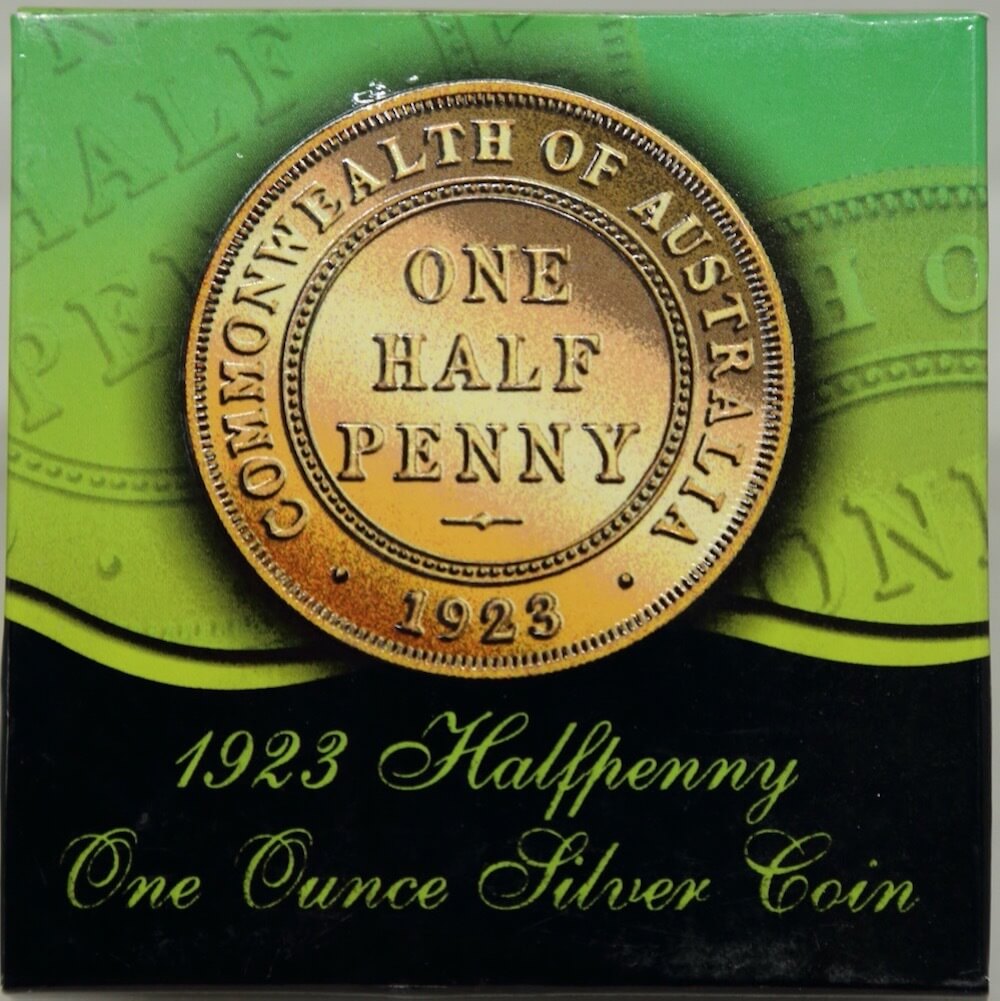 Tuvalu 2006 One Ounce Silver Proof 1923 Halfpenny product image