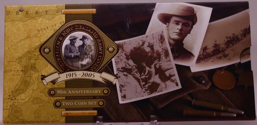 2005 Anzac Bronze Two Coin Set product image