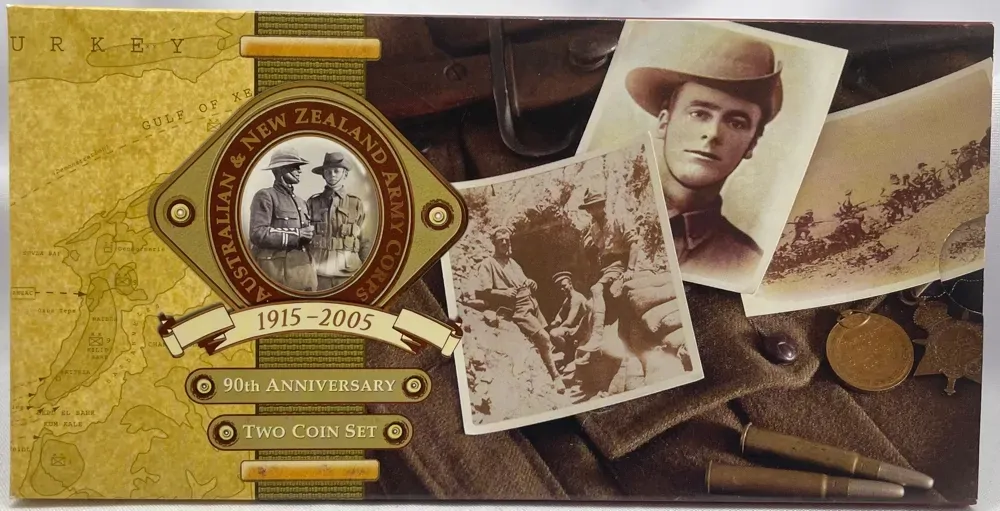 2005 ANZAC Bronze 2 Coin Set product image