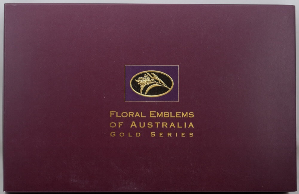 1995 - 2003 Complete Set of 9 100 Dollar Gold Unc Coins Floral Emblems product image