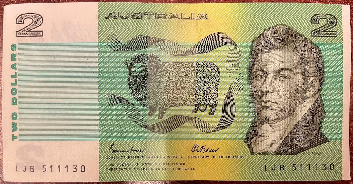 1985 $2 Note Bundle Johnston/Fraser R89 Uncirculated product image