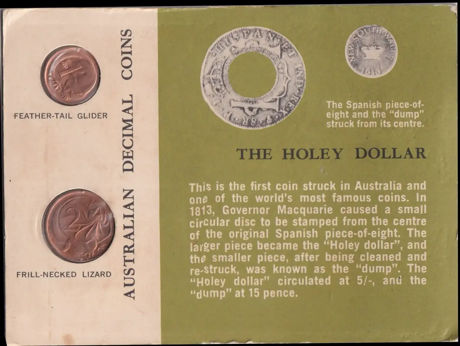 1966 2 Coin Uncirculated Mint Set Canberra Card 1 & 2 Cent product image