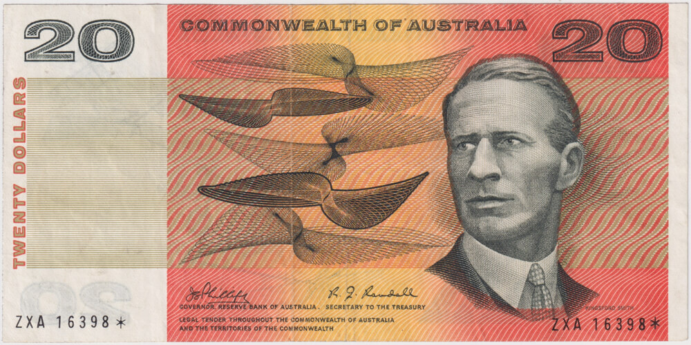 1968 $20 Star Note Phillips/Randall R403s good VF product image